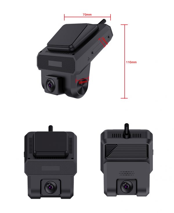 size details of 3CHs car dashcam