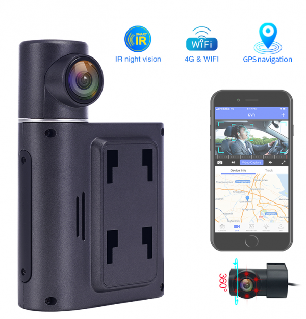 4G WIFI GPS dual lens mini hidden camera