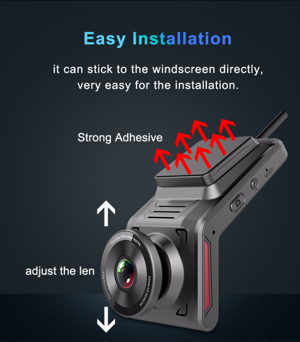 easy installation of car dash camera