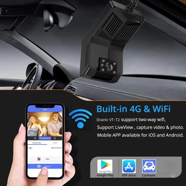 4G&WIFI mobile APP car DVR