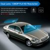 dual lens 1080p full HD resolution car dashcam