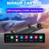 12" 4G dual lens HD1080P ADAS mirror car DVR