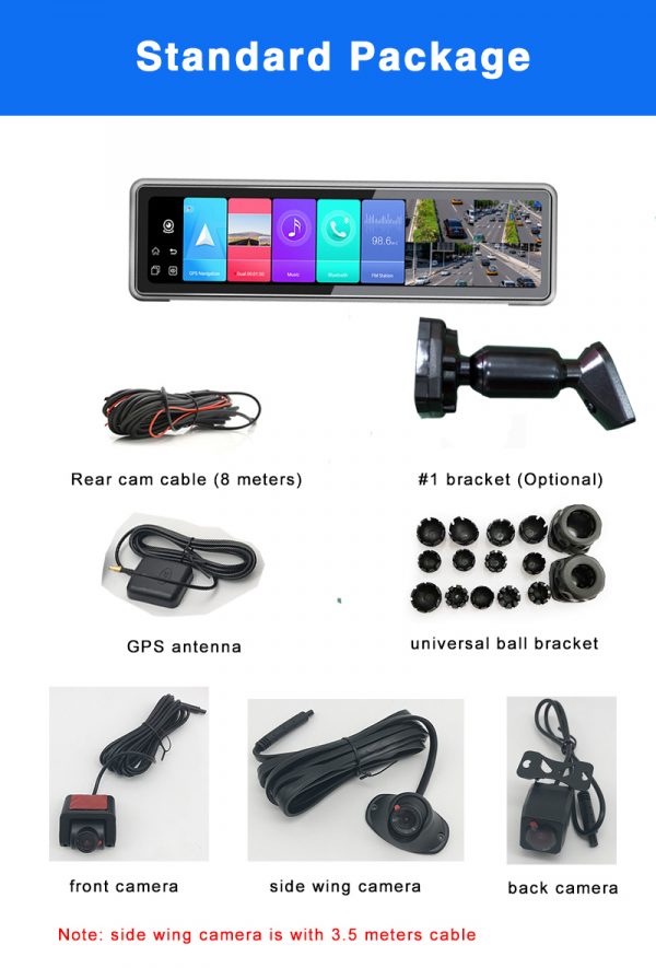 accessories of mirror car DVR