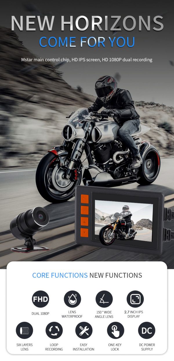 functions of motorcycle camera